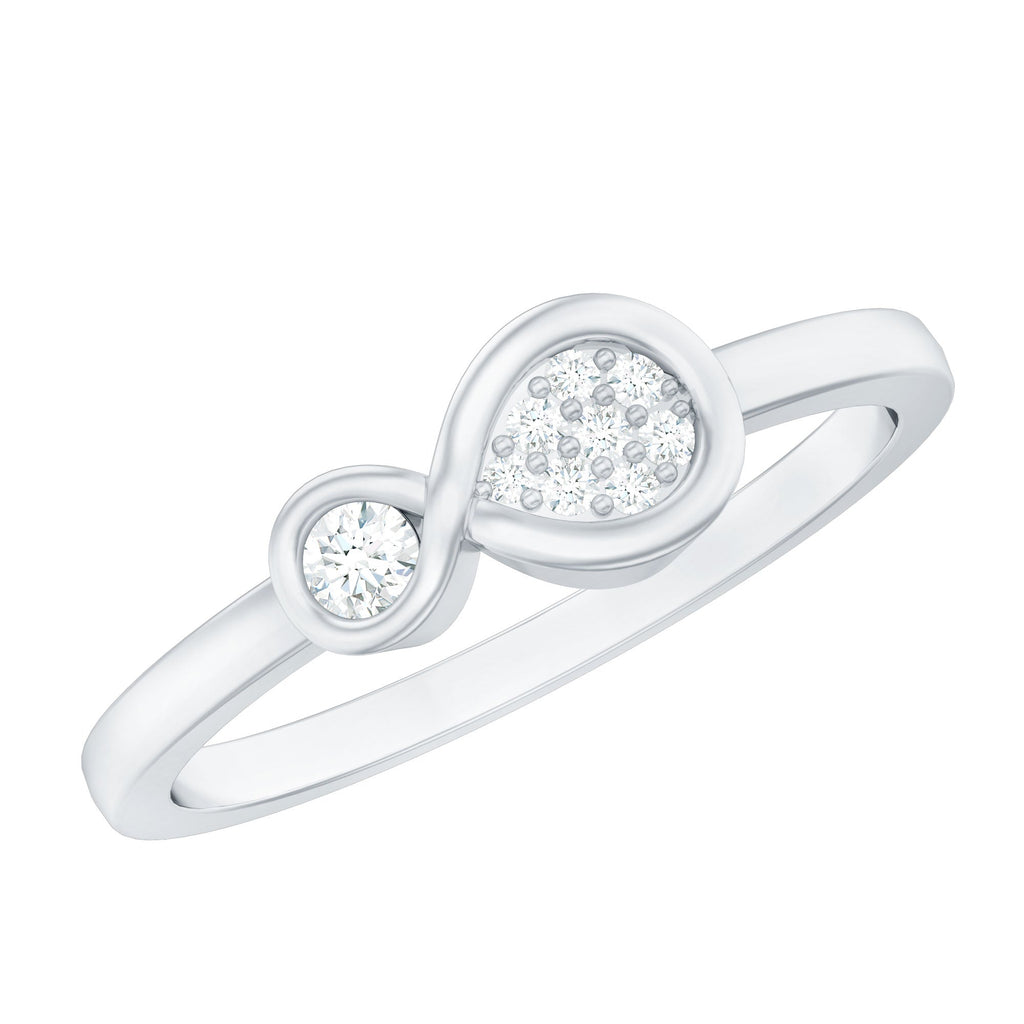 Natural Diamond Infinity Promise Ring
