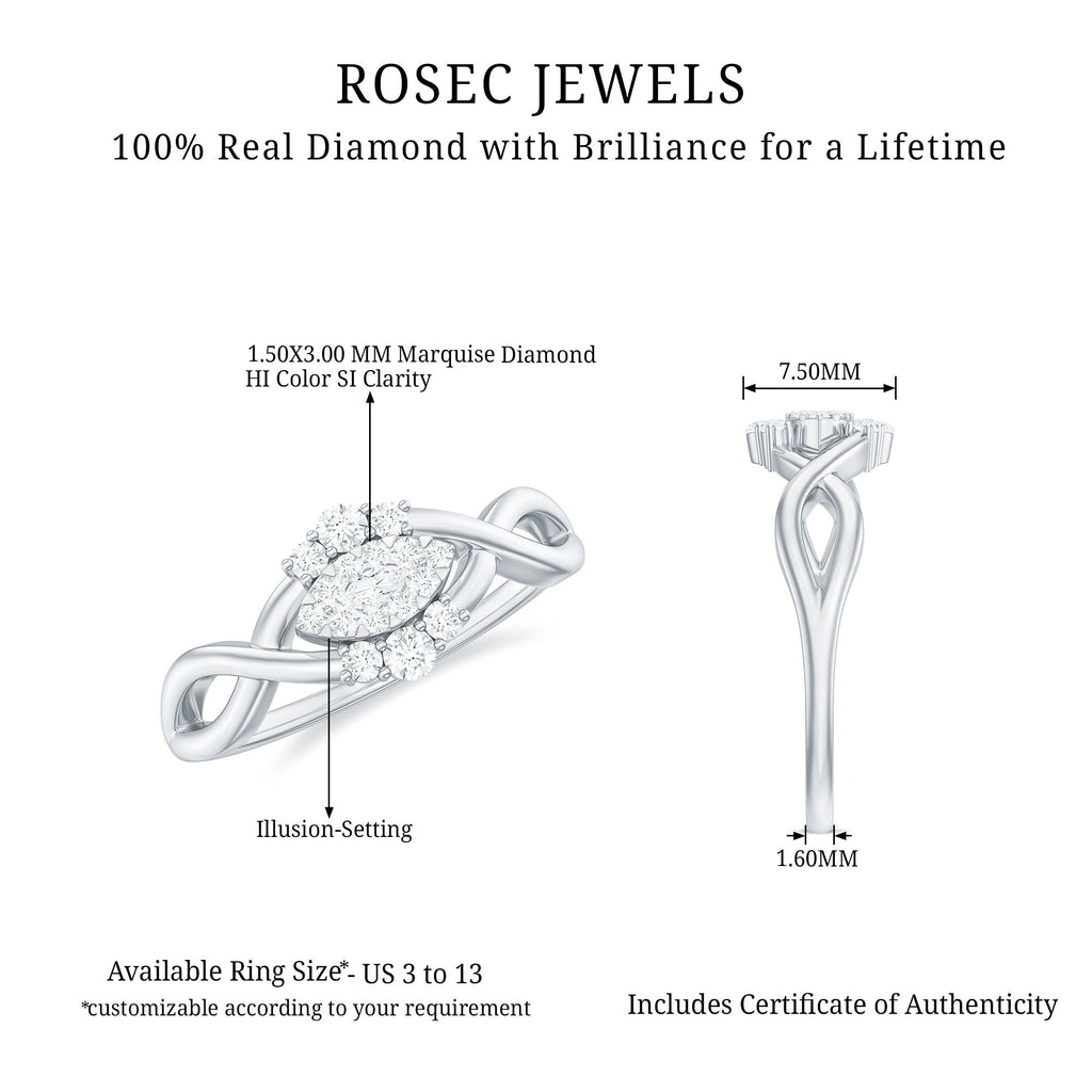 Certified Diamond Infinity Promise Ring