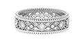 Vintage Looking Natural Diamond Wedding Band