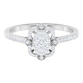 3/4 CT Diamond Solitaire Illusion Art Deco Ring