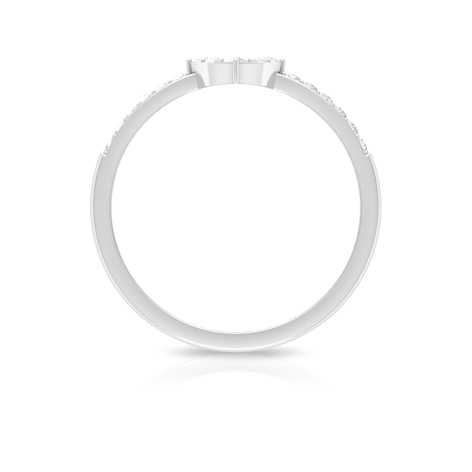 Certified Diamond Engagement Ring in Illusion Setting