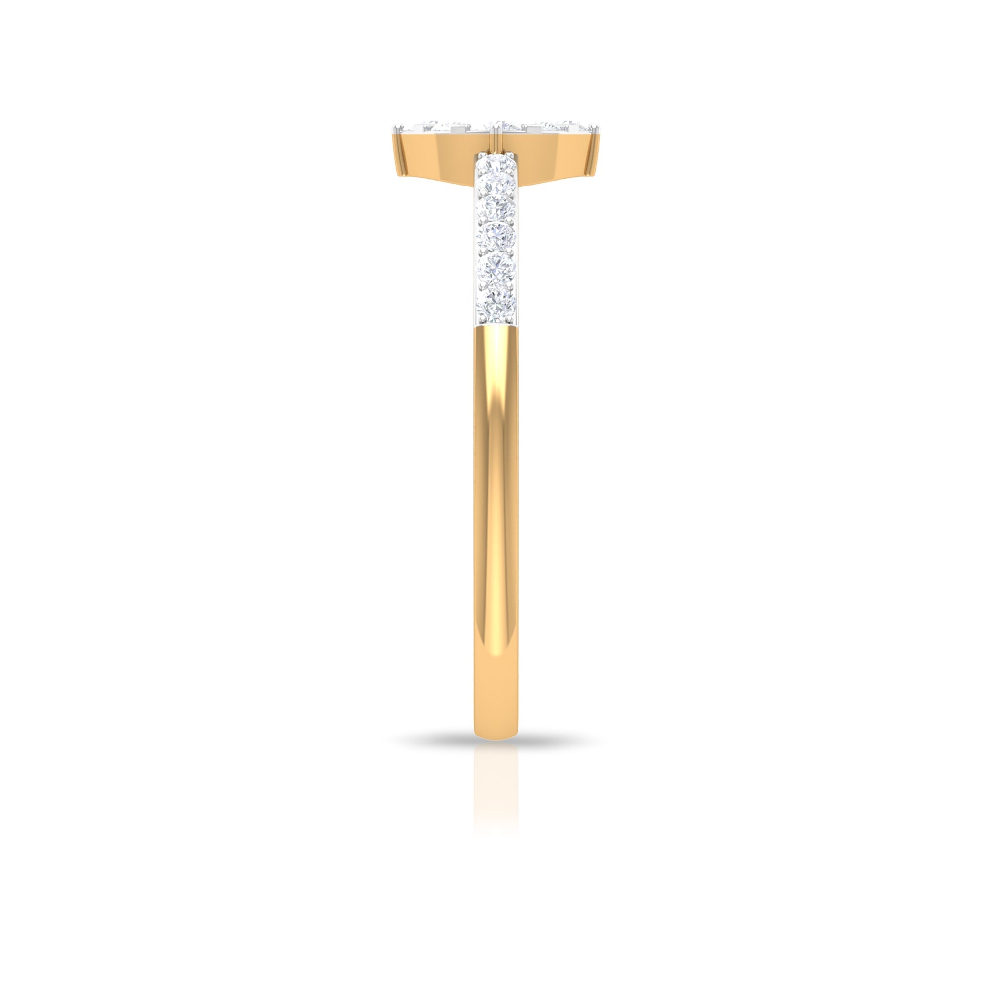 Certified Diamond Engagement Ring in Illusion Setting