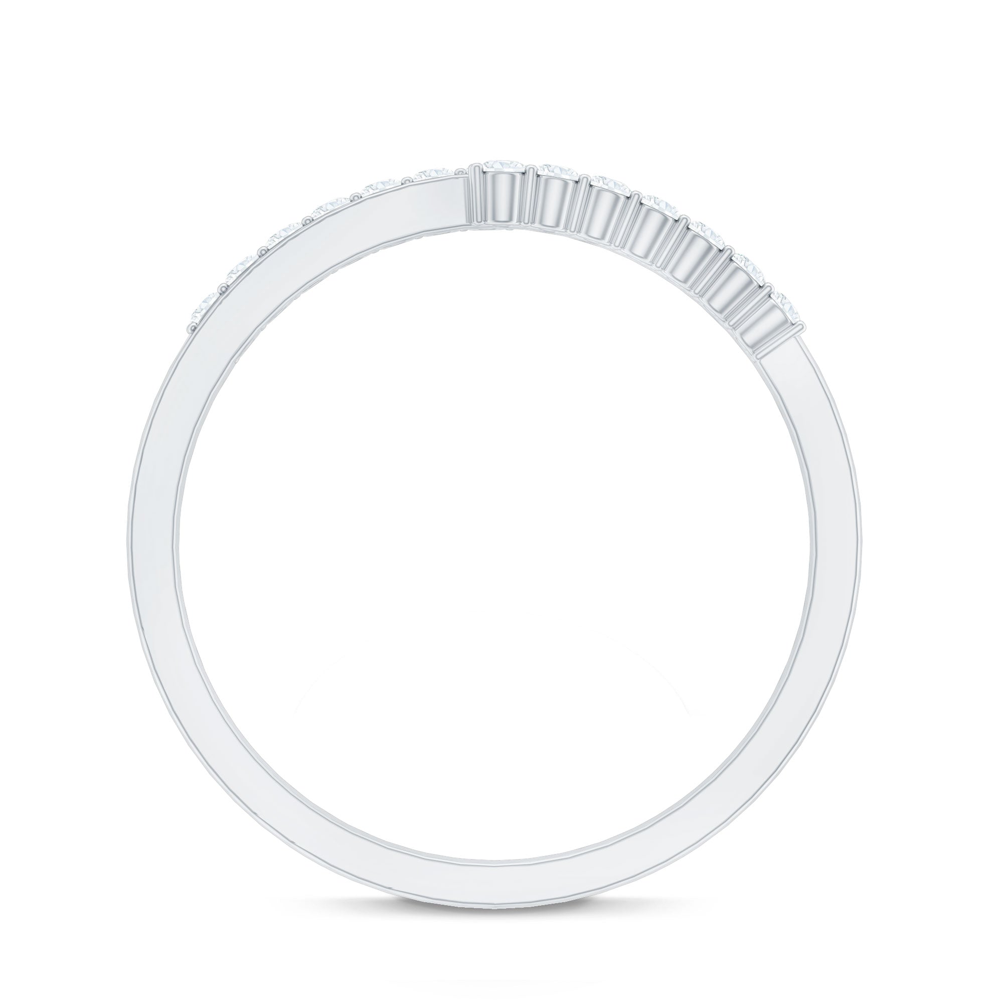 Minimalist Real Diamond Stackable Ring for Women
