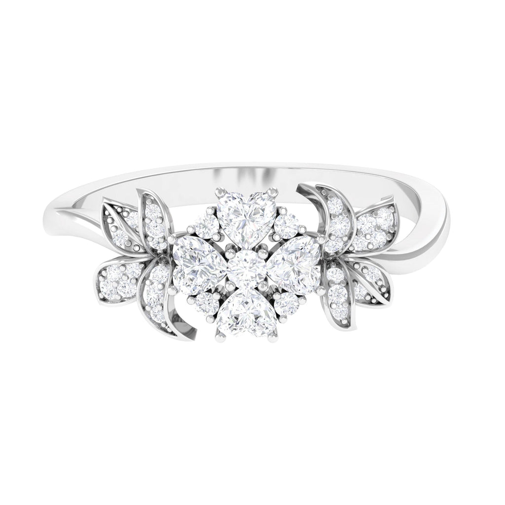 Nature Inspired Diamond Engagement Ring for Women