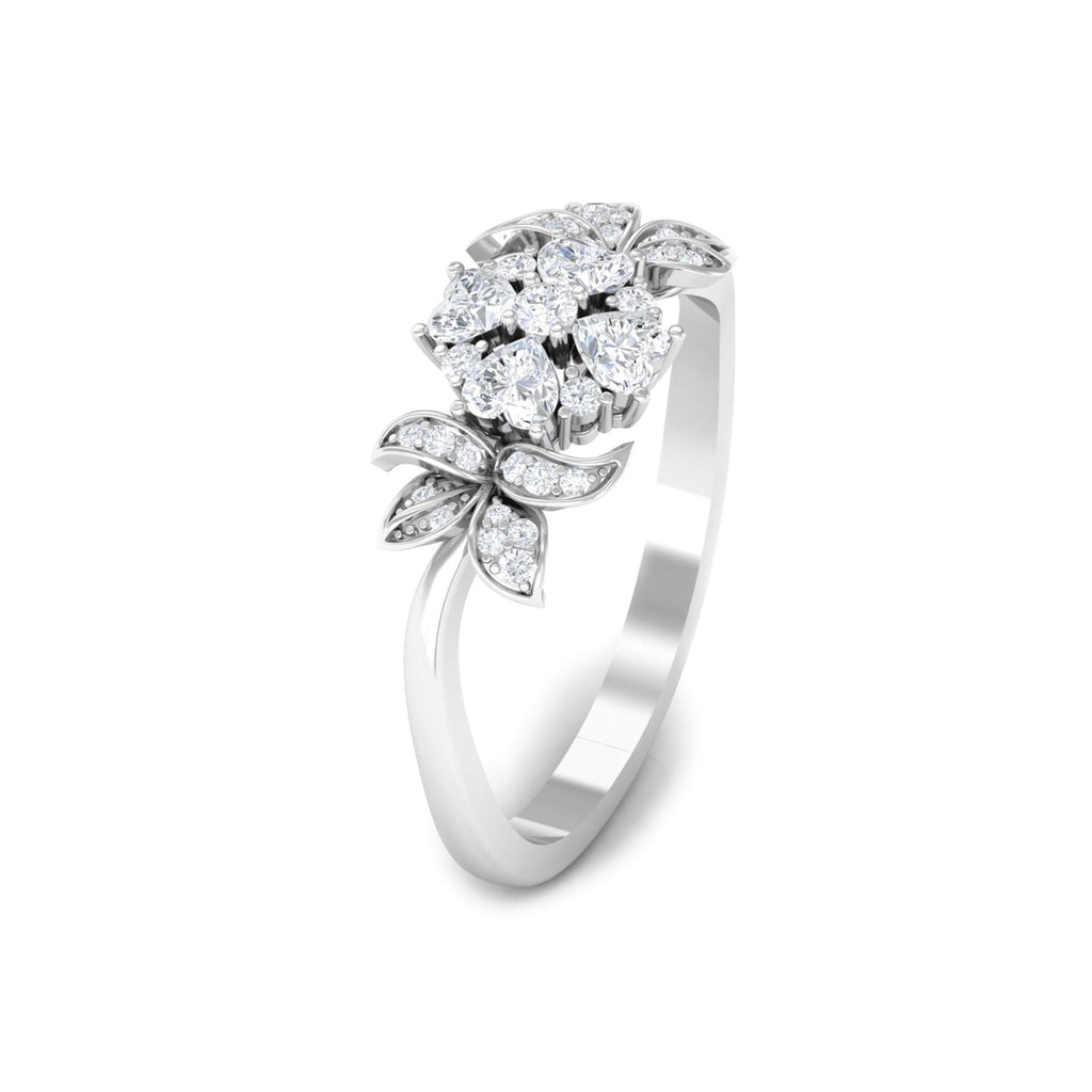 Nature Inspired Diamond Engagement Ring for Women