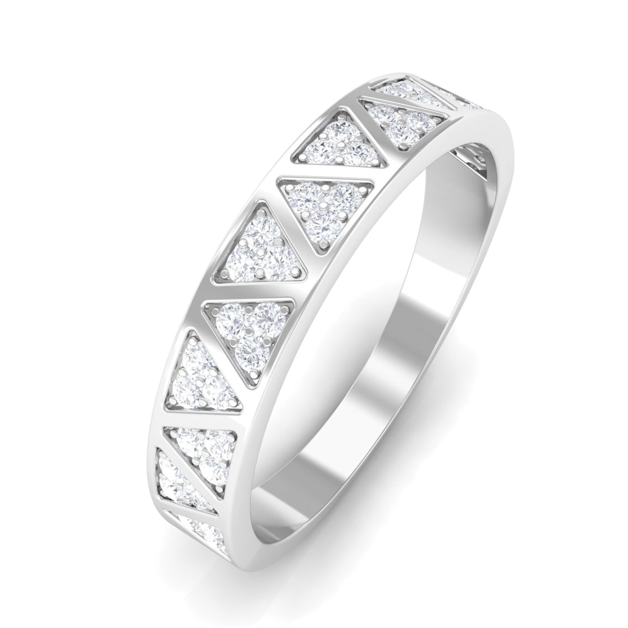 Certified Natural Diamond Wedding Band Ring for Women