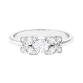 Round Cut Diamond Nature Engagement Ring
