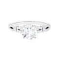 3 CT Solitaire Cubic Zirconia Criss Cross Engagement Ring