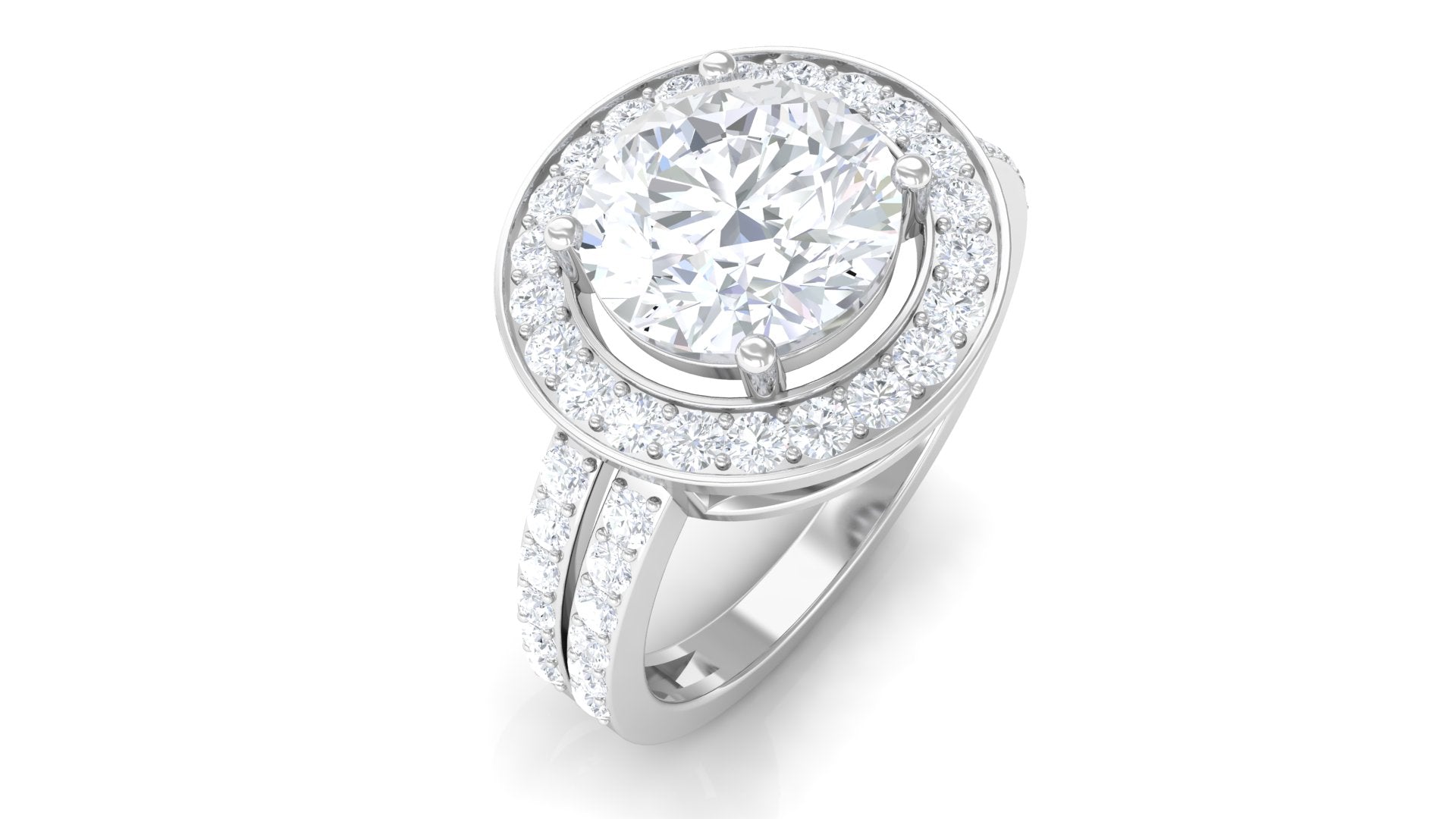 3.25 CT Classic Cubic Zirconia Engagement Ring