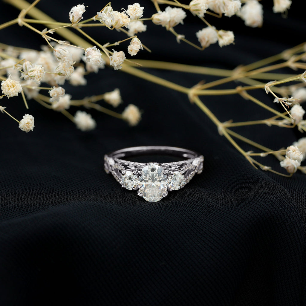 Cubic Zirconia Vintage Inspired Infinity Engagement Ring