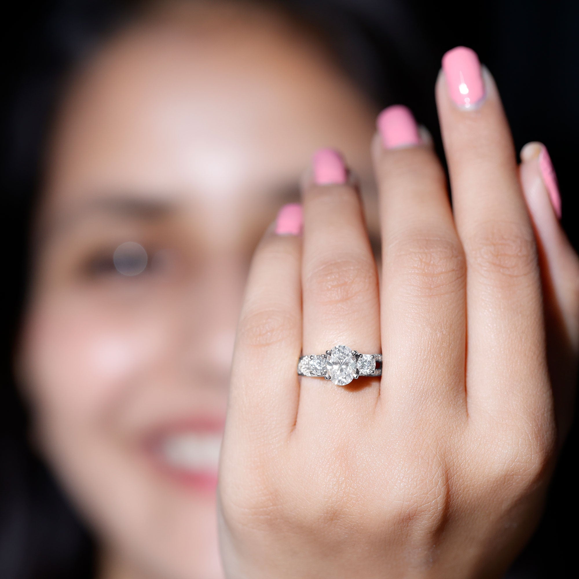 Cubic Zirconia Vintage Inspired Infinity Engagement Ring
