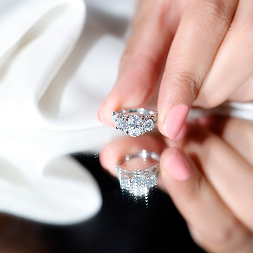 Cubic Zirconia Vintage Inspired Infinity Engagement Ring