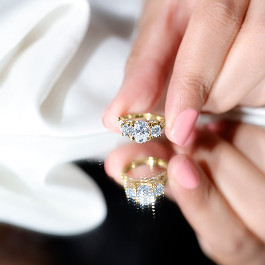 Cubic Zirconia Vintage Inspired Infinity Engagement Ring