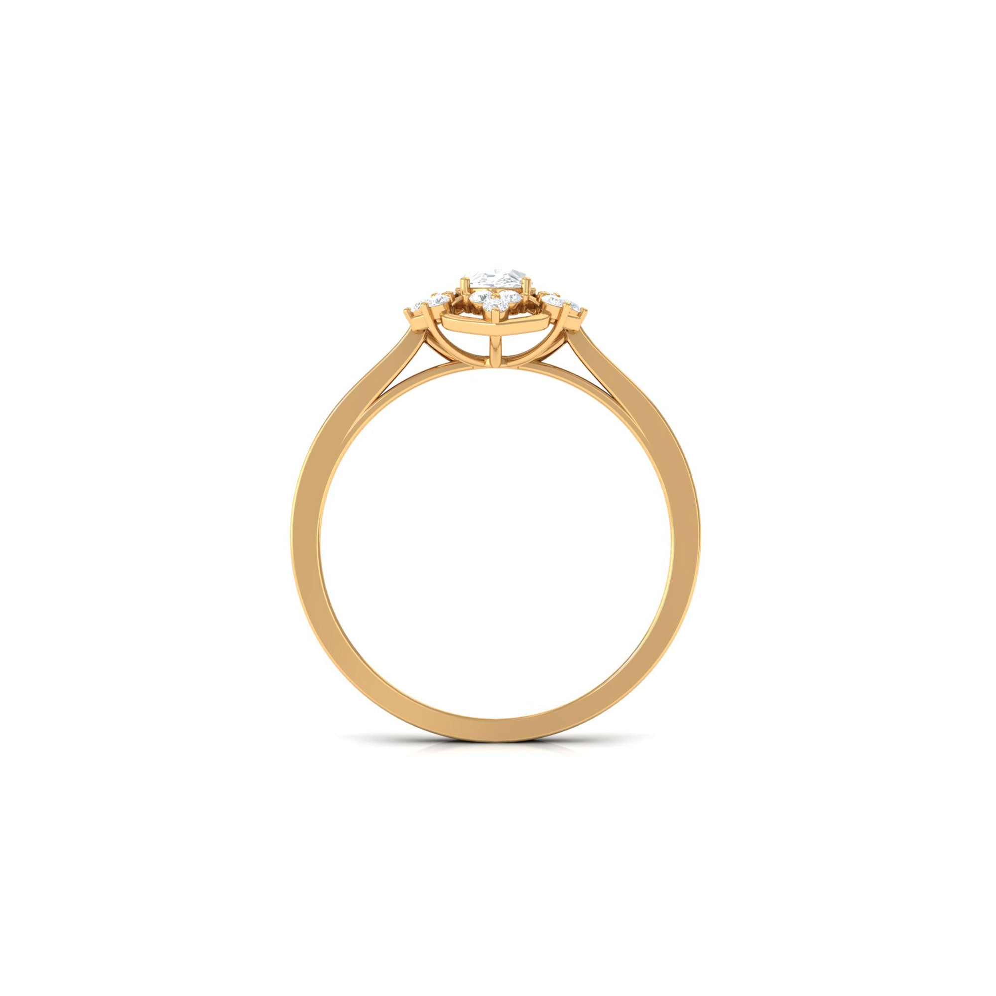 1.25 CT Vintage Inspired Zircon Flower Engagement Ring