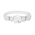 1.50 CT Classic Round Zircon Solitaire Engagement Ring in Gold