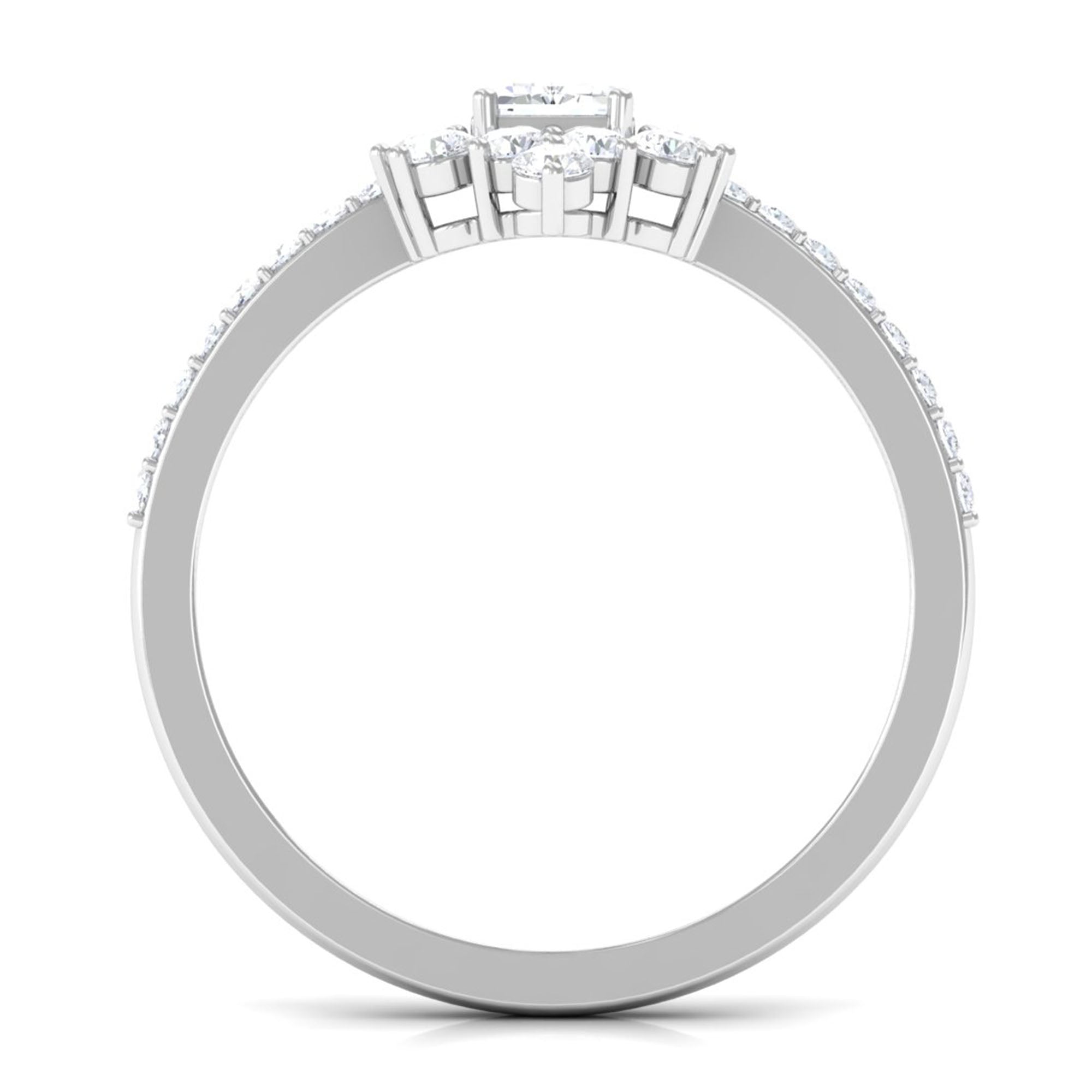 1.75 CT Octagon Cut Zircon Vintage Engagement Ring in Gold