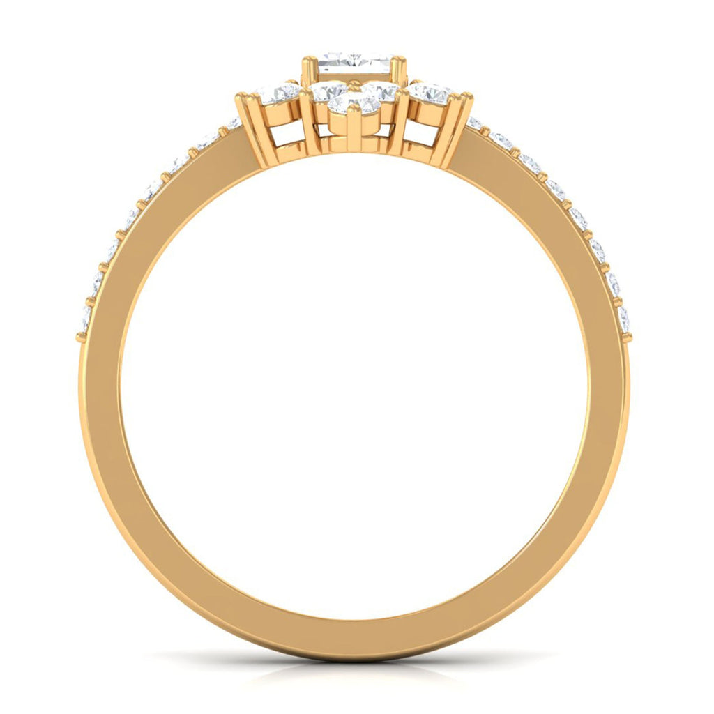 1.75 CT Octagon Cut Zircon Vintage Engagement Ring in Gold