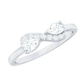 Brilliant Cut Moissanite Infinity Promise Ring for Her