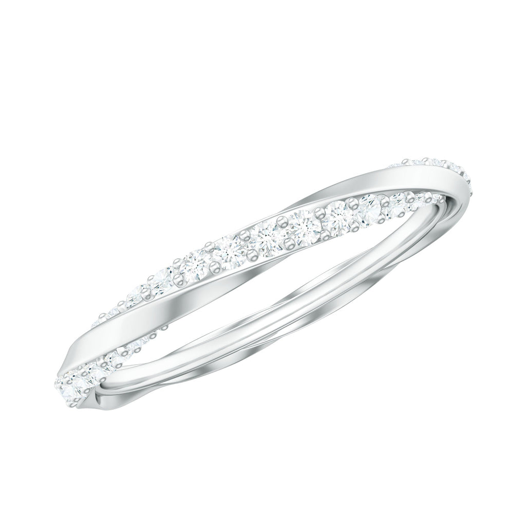 Certified Real Diamond Twisted Eternity Ring