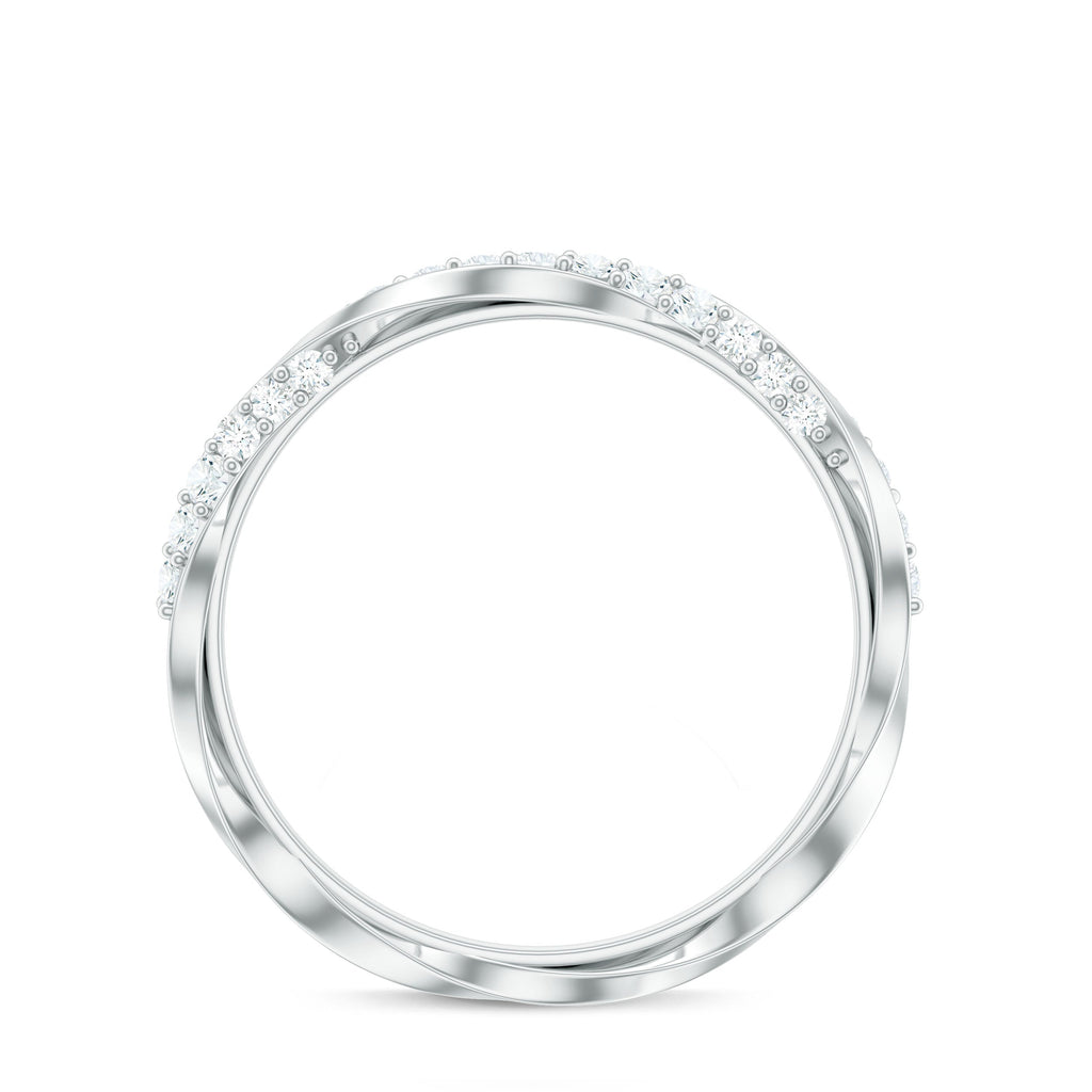 Certified Real Diamond Twisted Eternity Ring