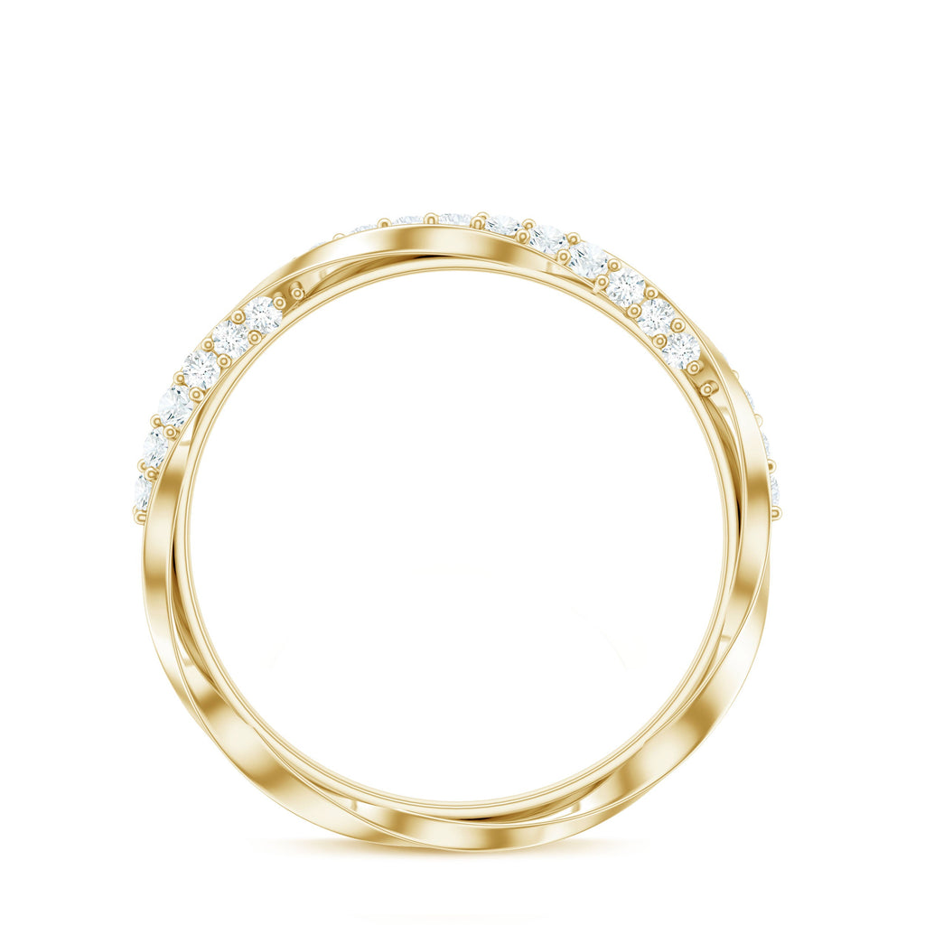 Certified Real Diamond Twisted Eternity Ring