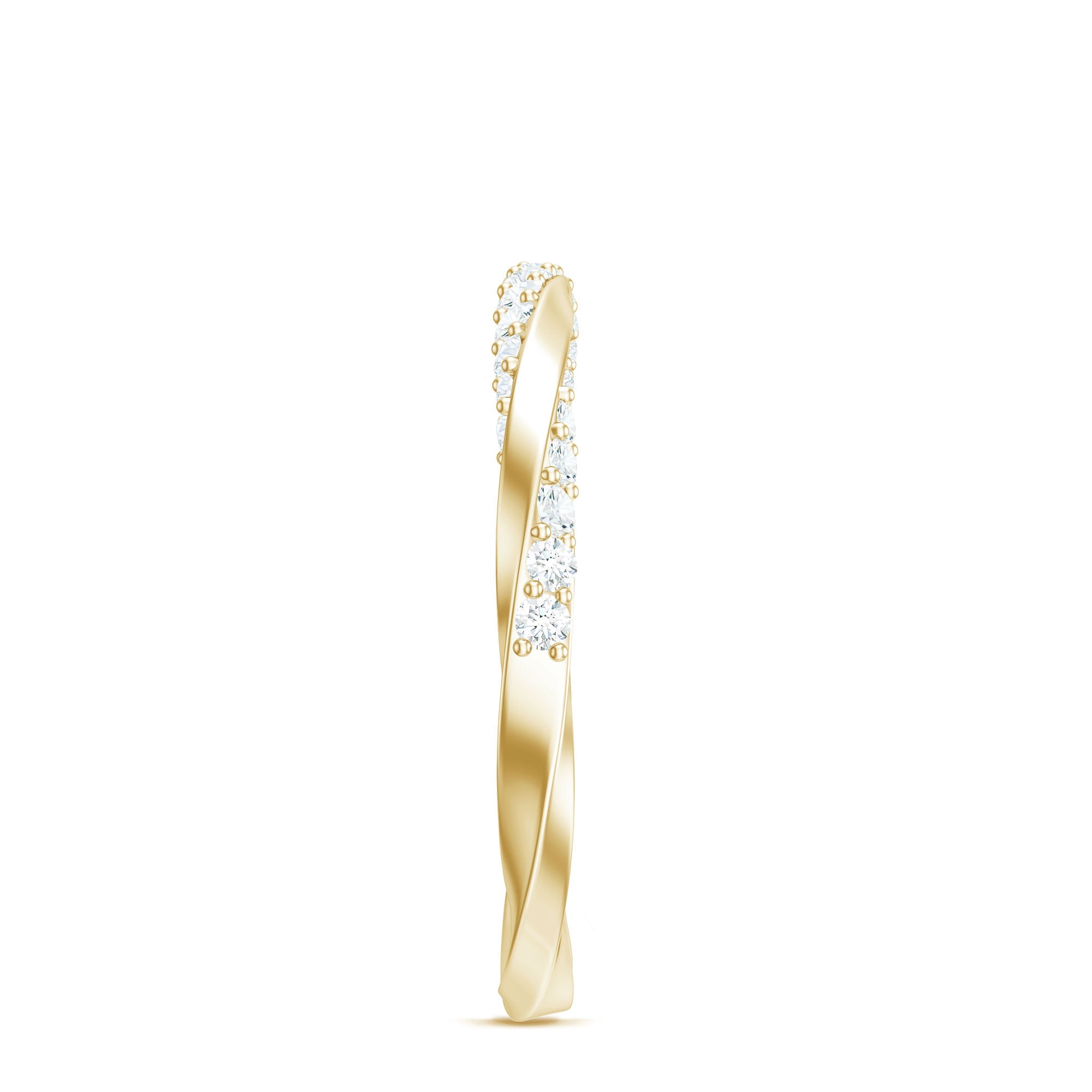 Certified Real Diamond Twisted Eternity Ring