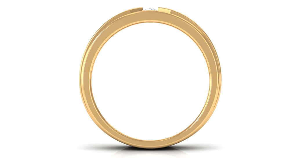 Certified Real Mens Diamond Band Ring