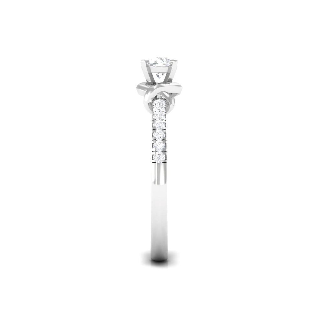 Genuine Diamond Promise Ring for Proposal