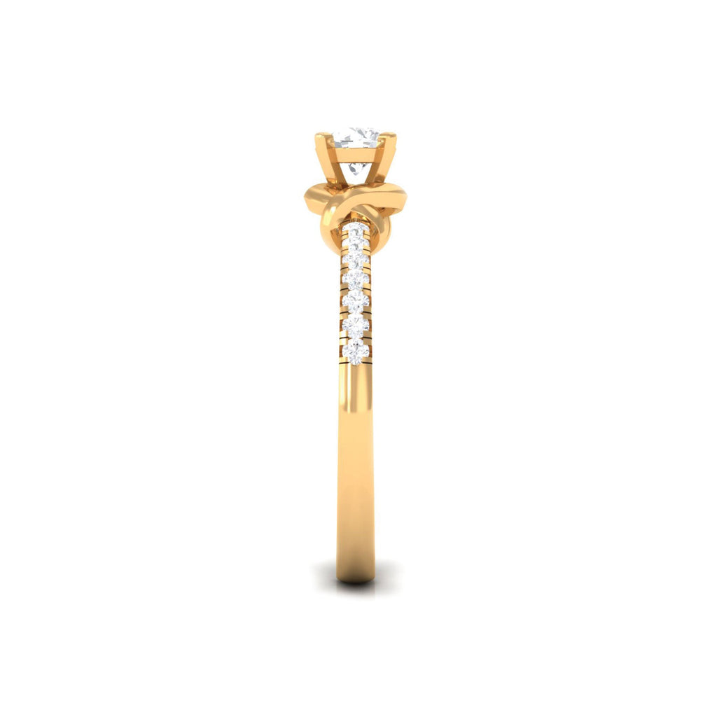 Genuine Diamond Promise Ring for Proposal