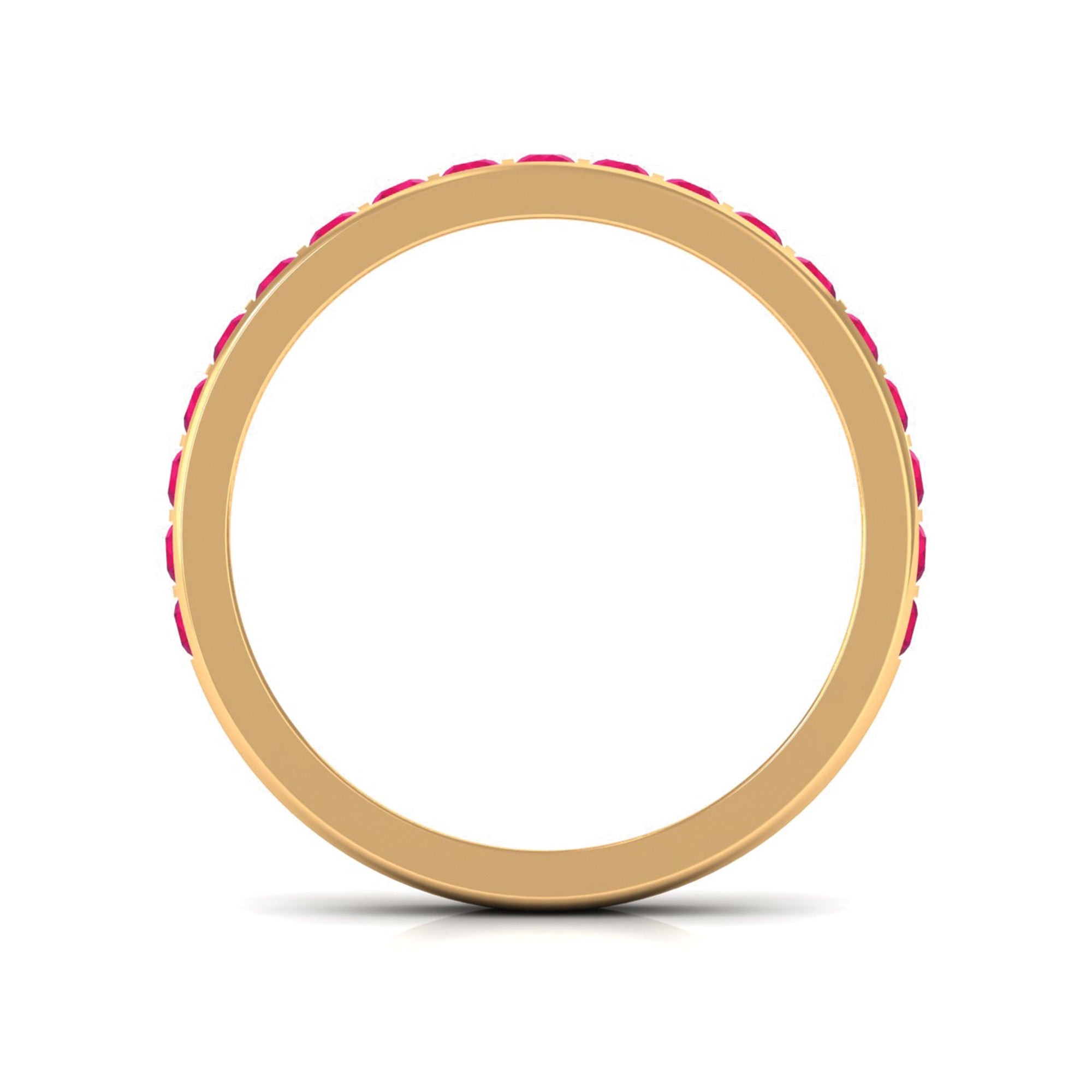 Bar Set Ruby Contemporary Eternity Ring
