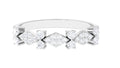 Art Deco Inspired Diamond Half Eternity Ring for Women