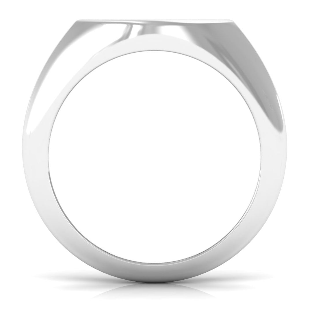 Certified CZ Zodiac Capricorn Signet Unisex Ring
