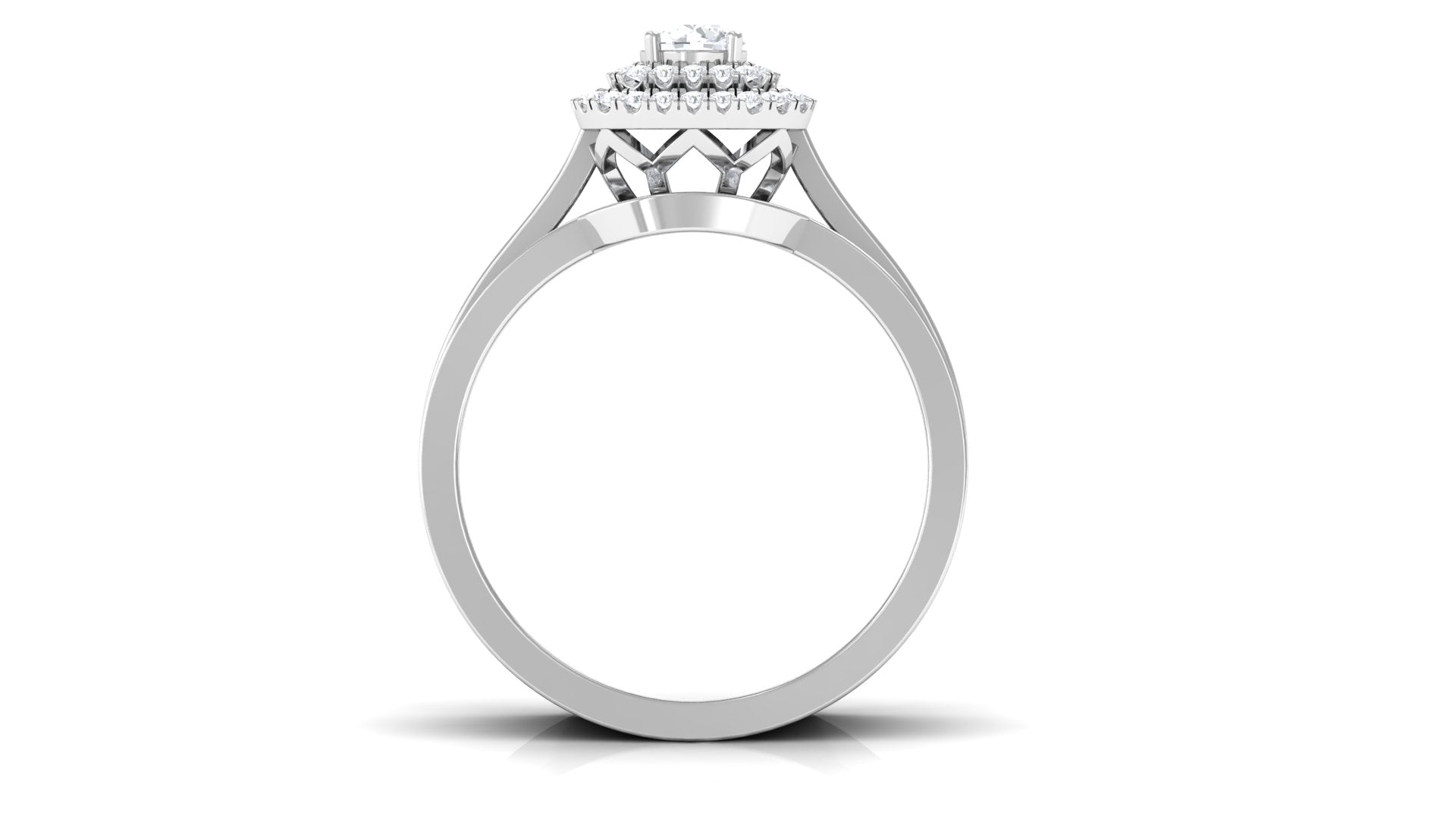 Zircon Statement Bridal Ring Set of 3