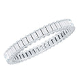 Baguette Cut Moissanite Eternity Ring in Shared Prong Setting