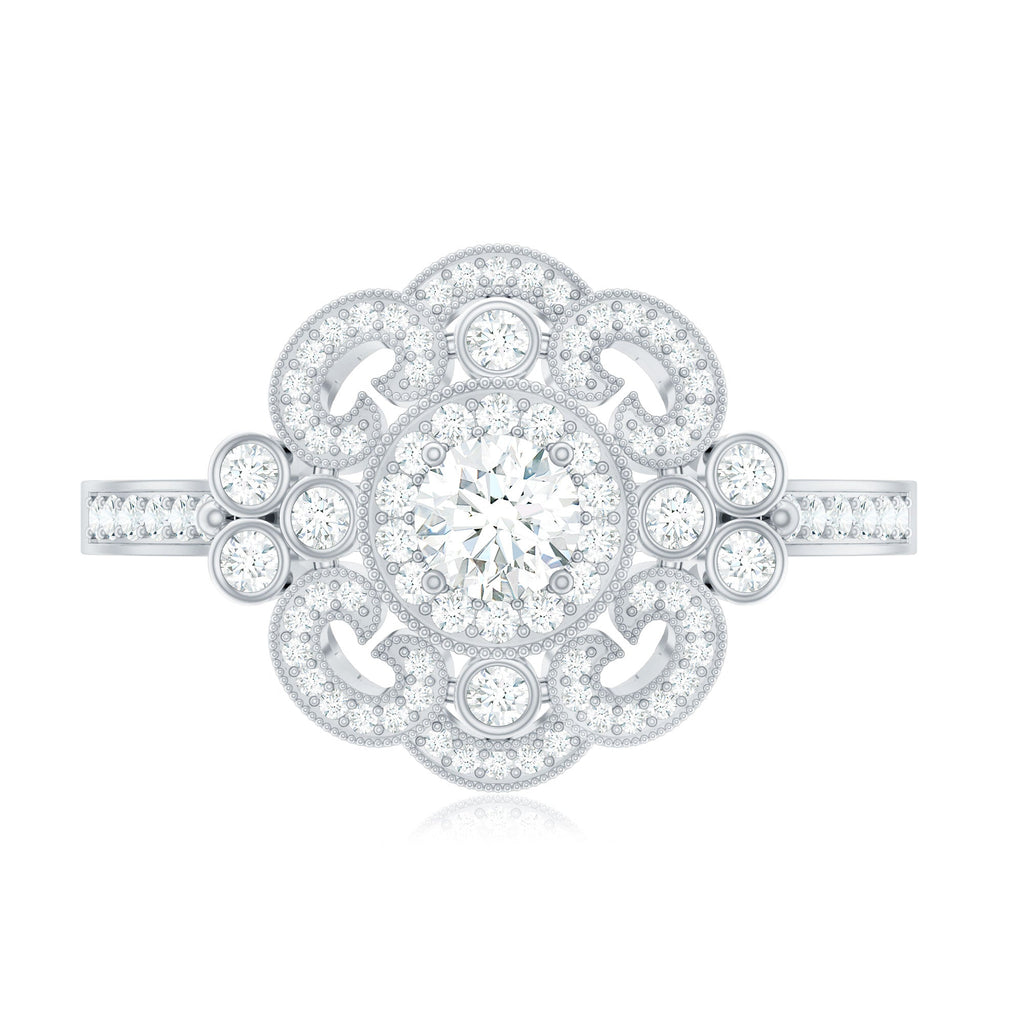 Vintage Looking Diamond Engagement Ring for Women