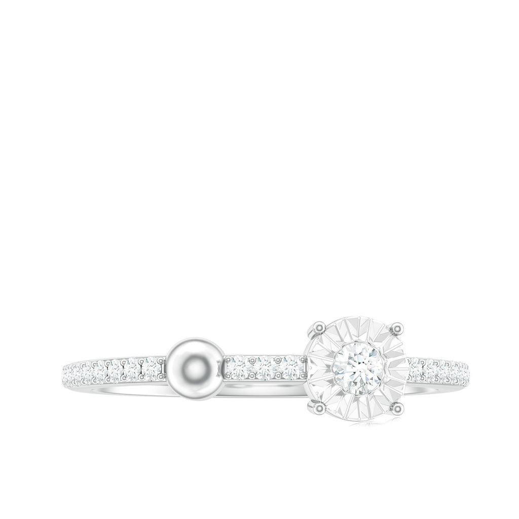 Certified Real Diamond Promise Ring for Valentines