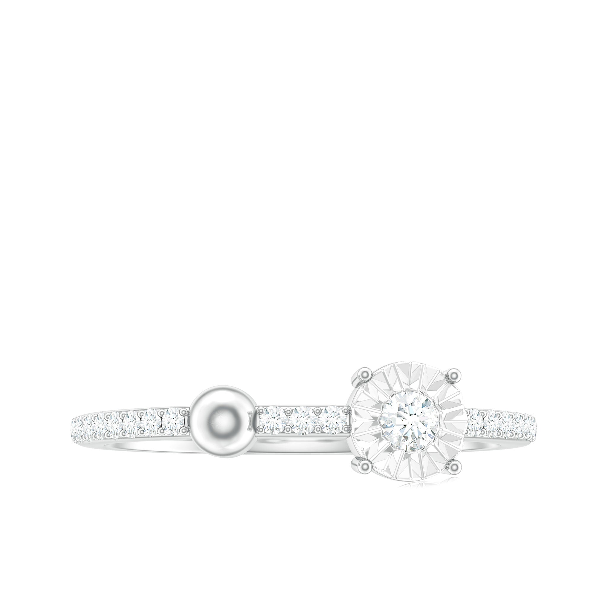 Certified Real Diamond Promise Ring for Valentines
