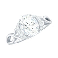 Lab Grown Diamond 6X8 MM Oval Engagement Ring For Women
