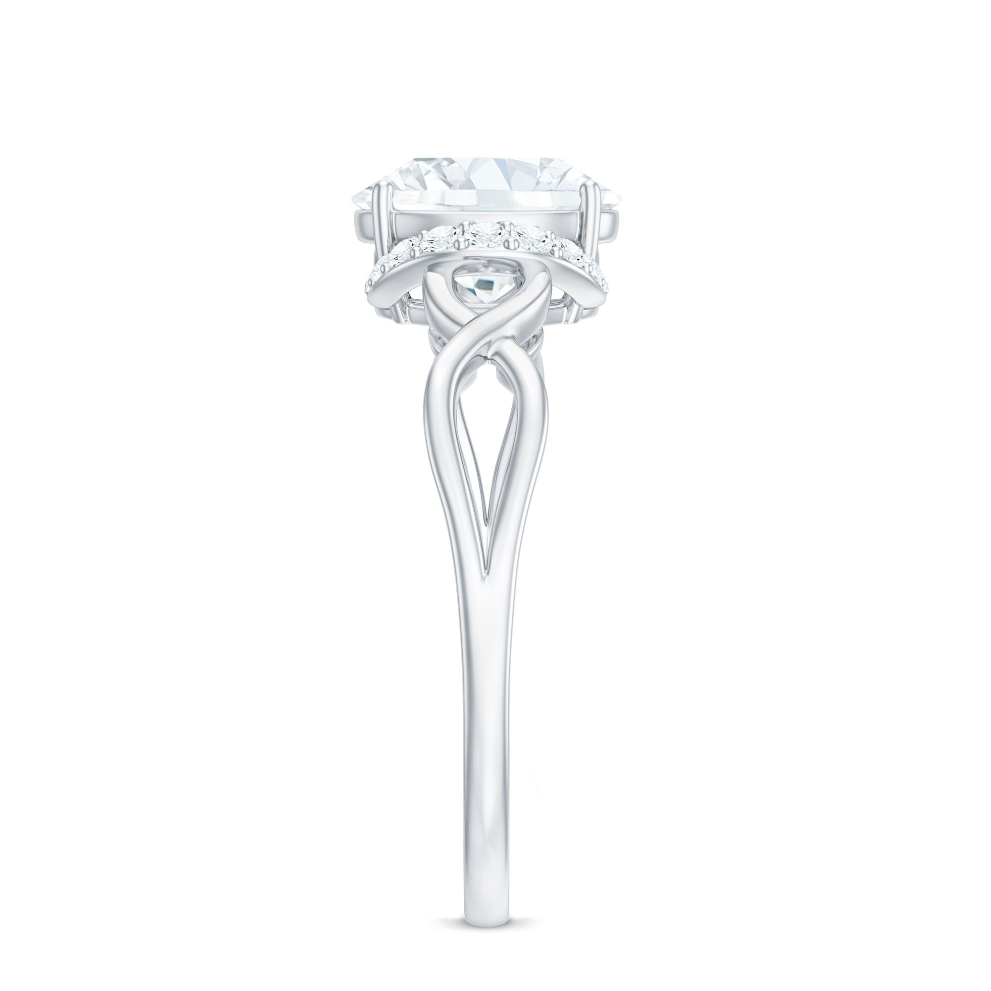 Lab Grown Diamond 6X8 MM Oval Engagement Ring For Women