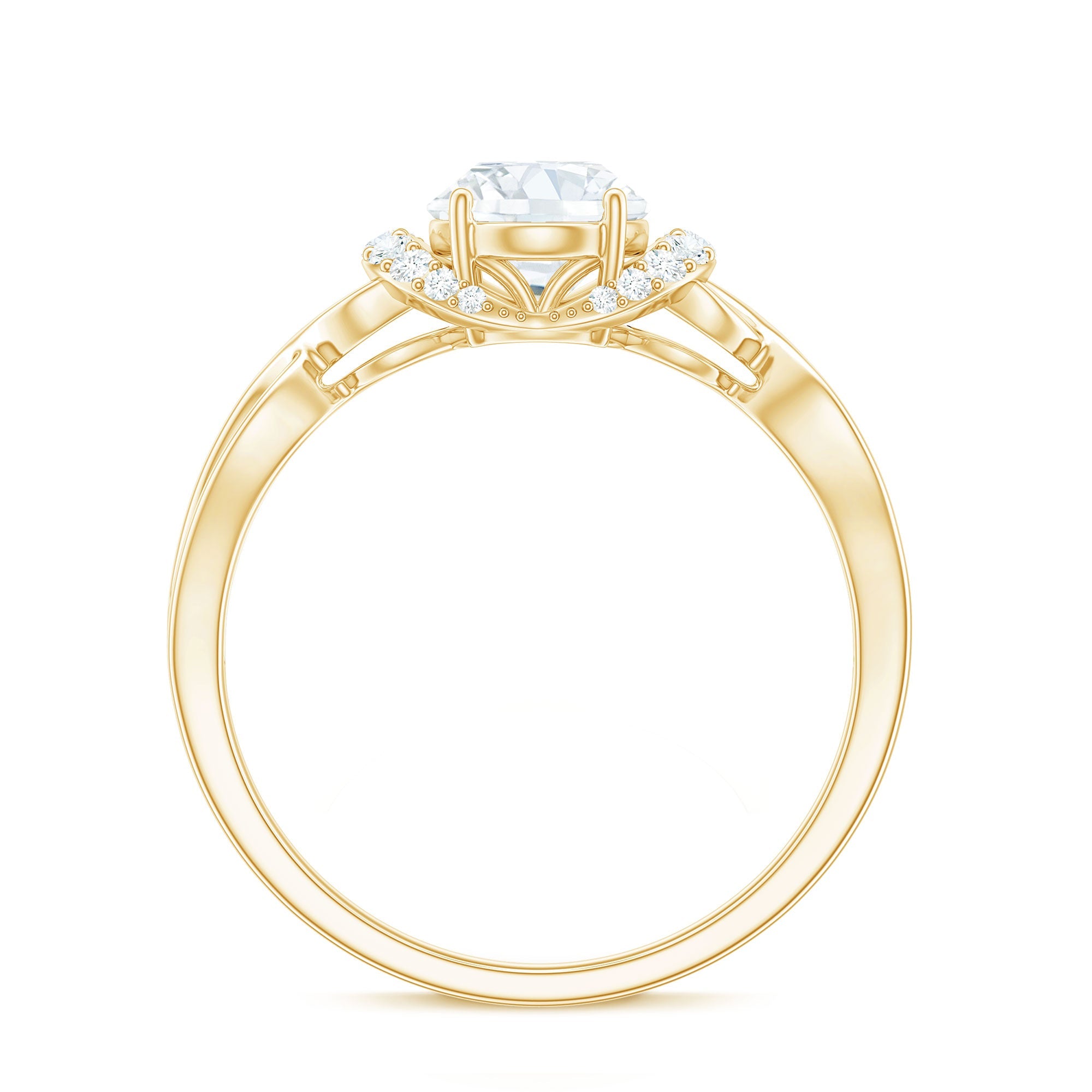 Lab Grown Diamond 6X8 MM Oval Engagement Ring For Women