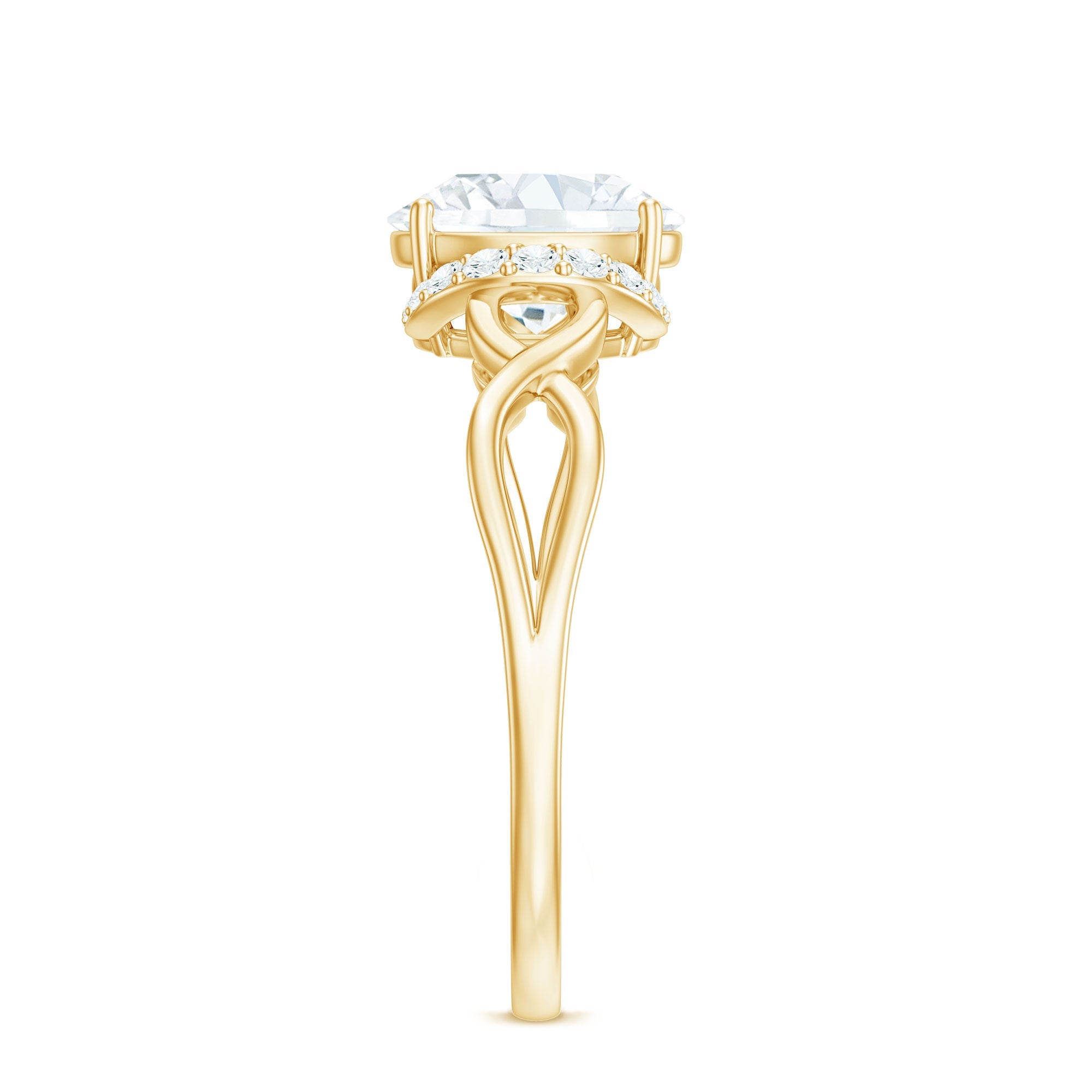Lab Grown Diamond 6X8 MM Oval Engagement Ring For Women