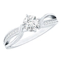 Certified Lab Grown Diamond 5 MM Infinity Engagement Ring