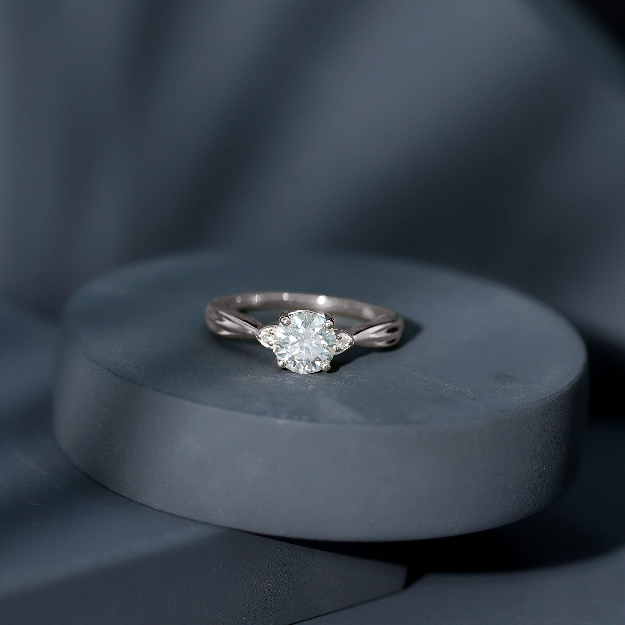 Certified Lab Grown Diamond 6 MM Solitaire Promise Ring