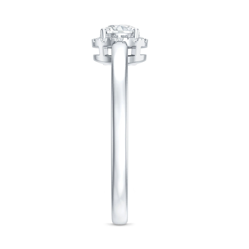 5 MM Certified Lab Grown Diamond Solitaire Promise Ring