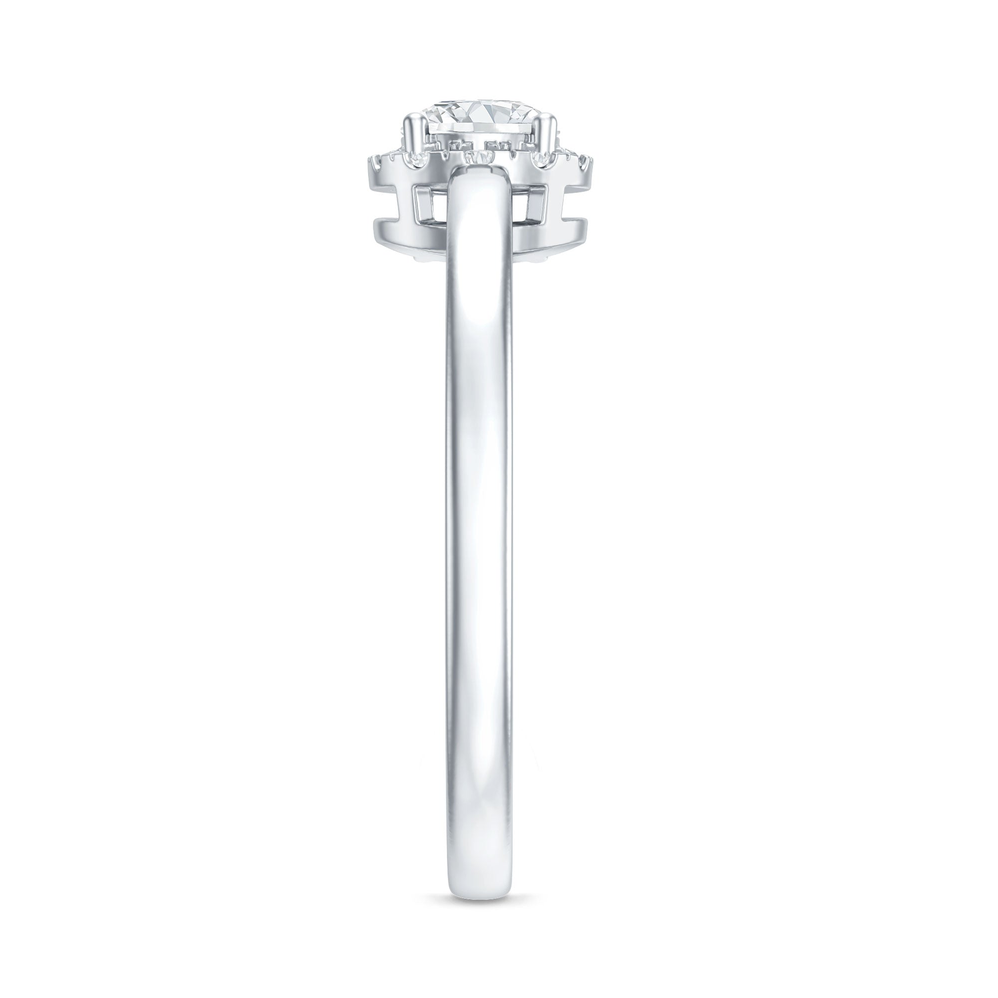 5 MM Certified Lab Grown Diamond Solitaire Promise Ring