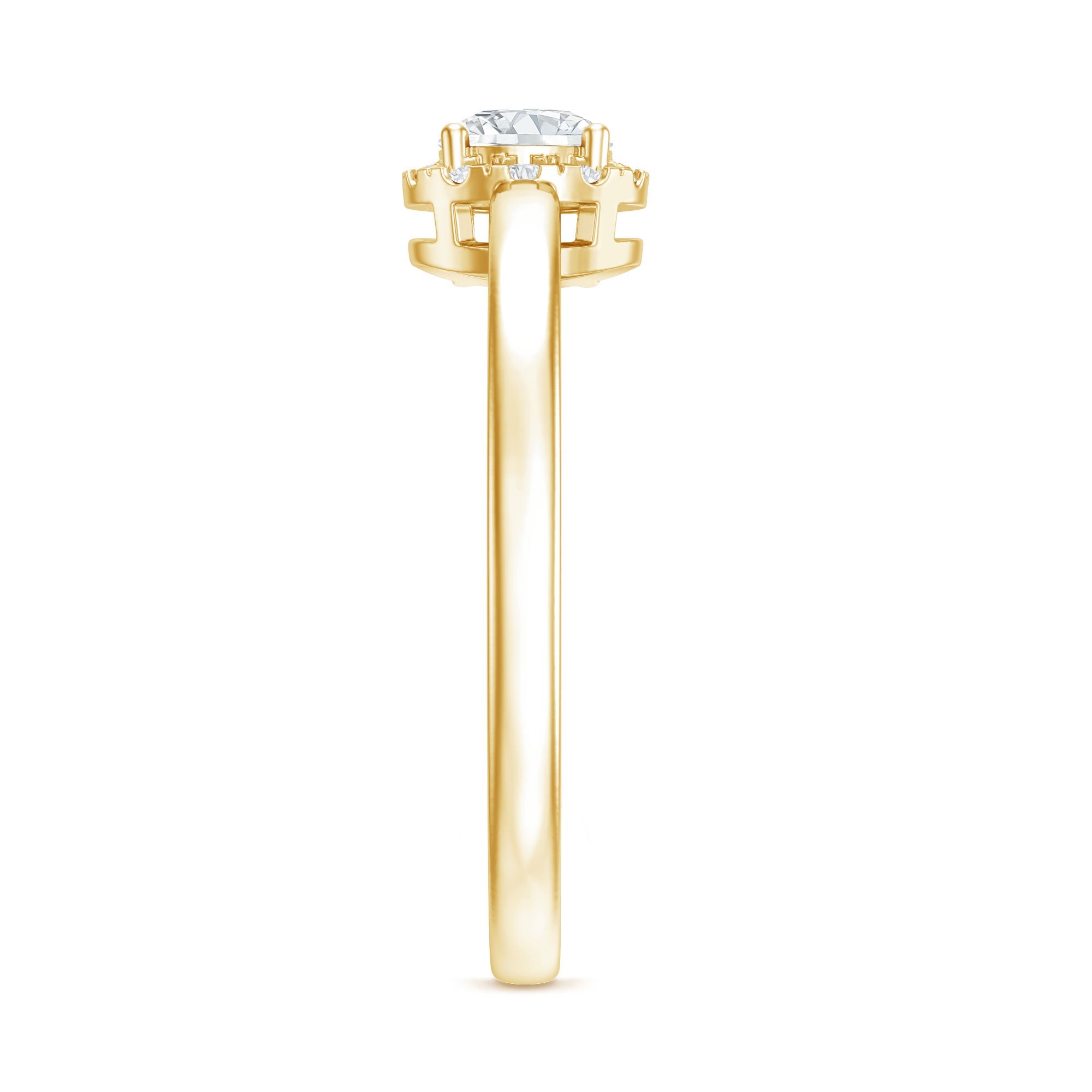 5 MM Certified Lab Grown Diamond Solitaire Promise Ring