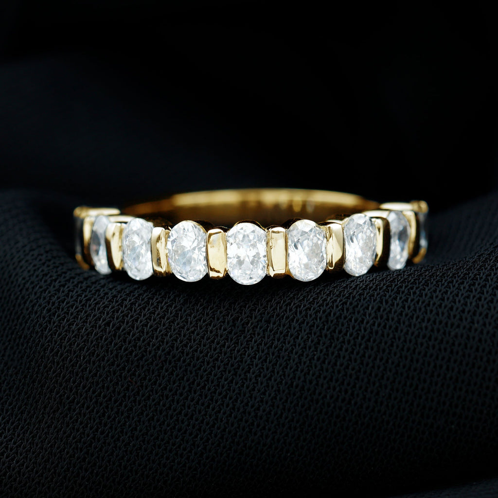 2 CT Zircon Half Eternity Ring