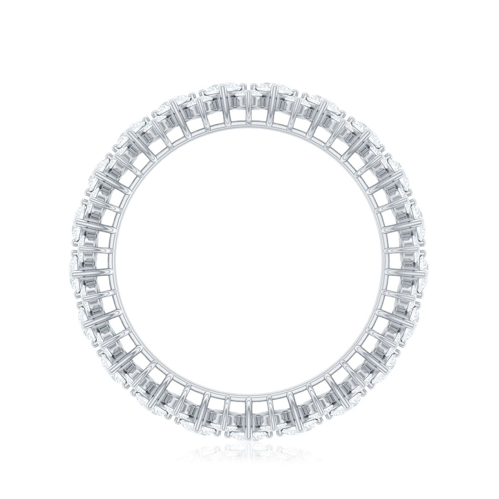 3.5 CT Zircon Cluster Eternity Ring in Prong Setting