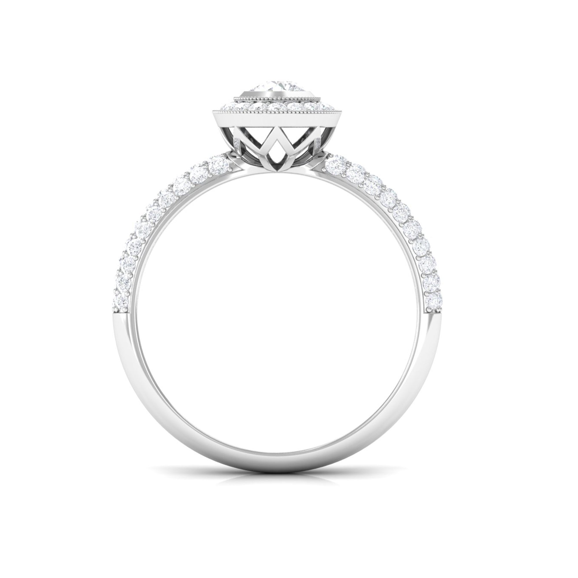 Vintage Inspired Diamond Engagement Ring for Women