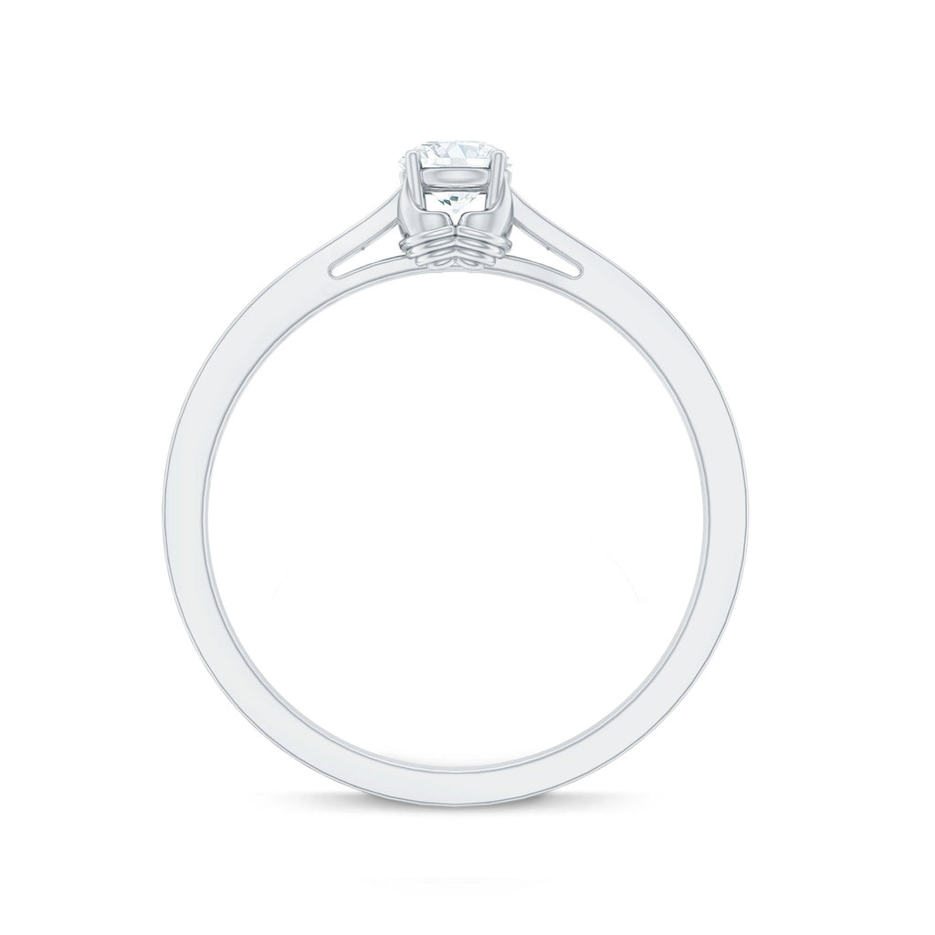 Minimal Round Diamond Promise Ring